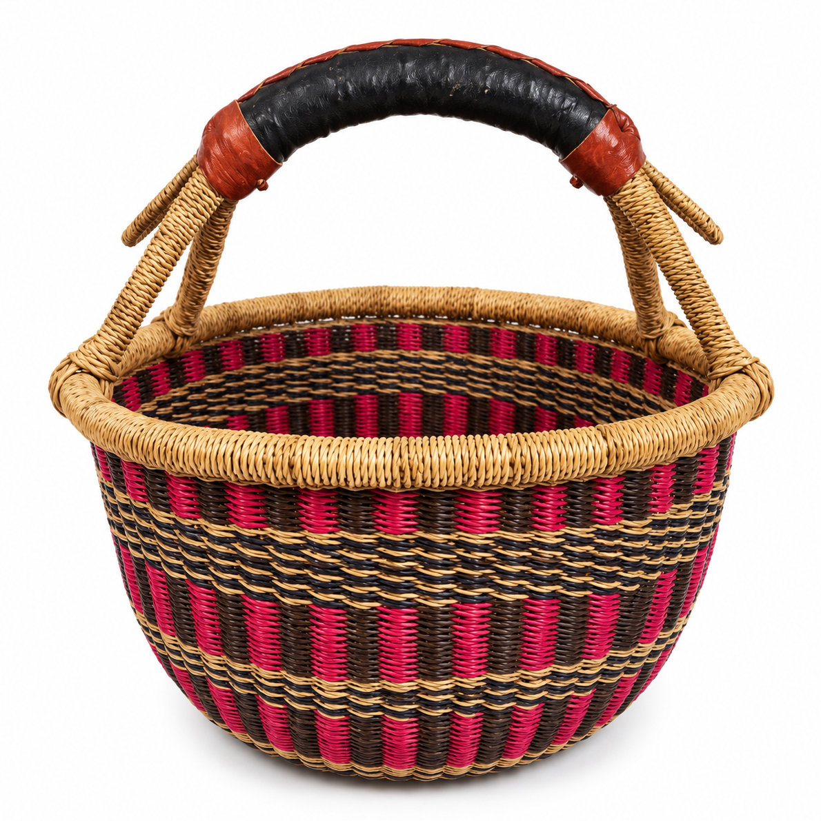 Handwoven Bolga Market Basket