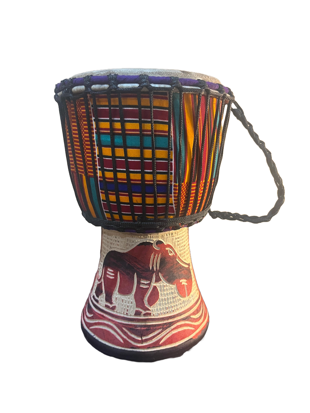 Authentic Hand-Carved African Djembe Drum