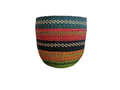 Handwoven Bolga Basket Planter – African Flower Pot Cover