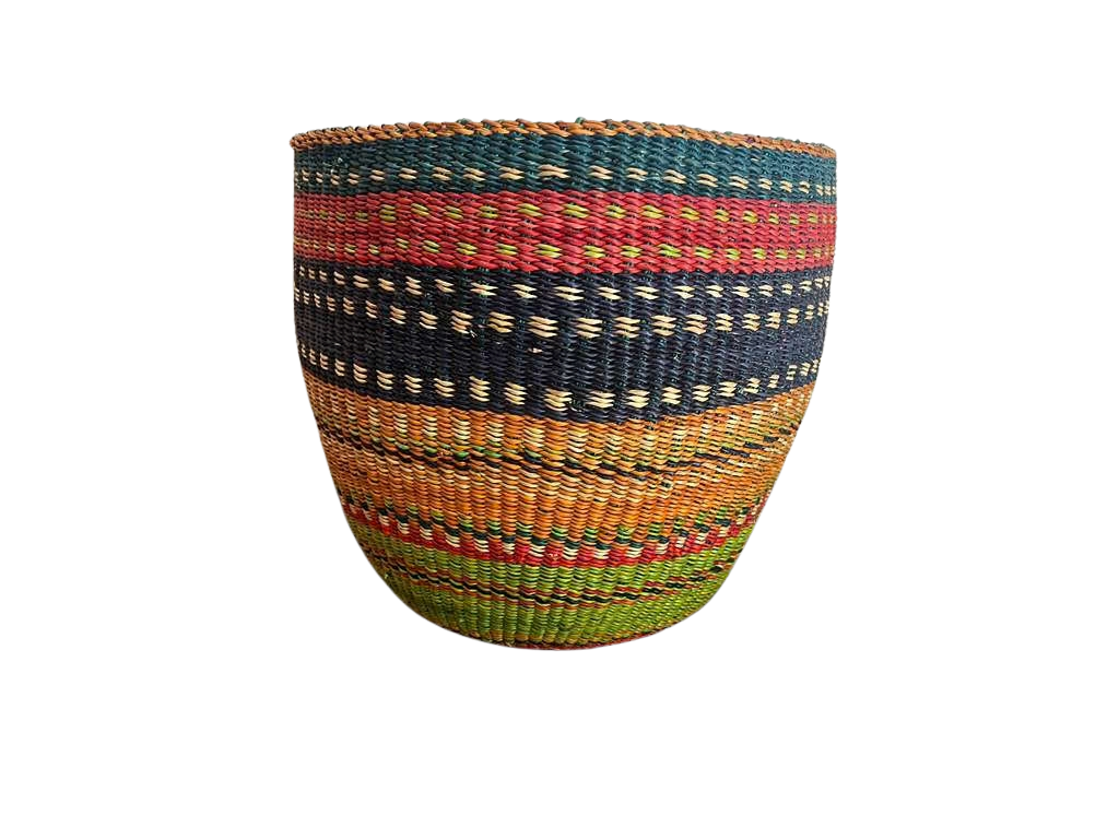 Handwoven Bolga Basket Planter
