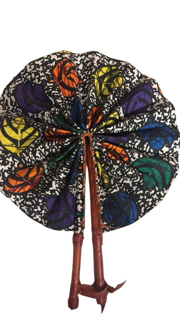 Handcrafted African Ankara Fan