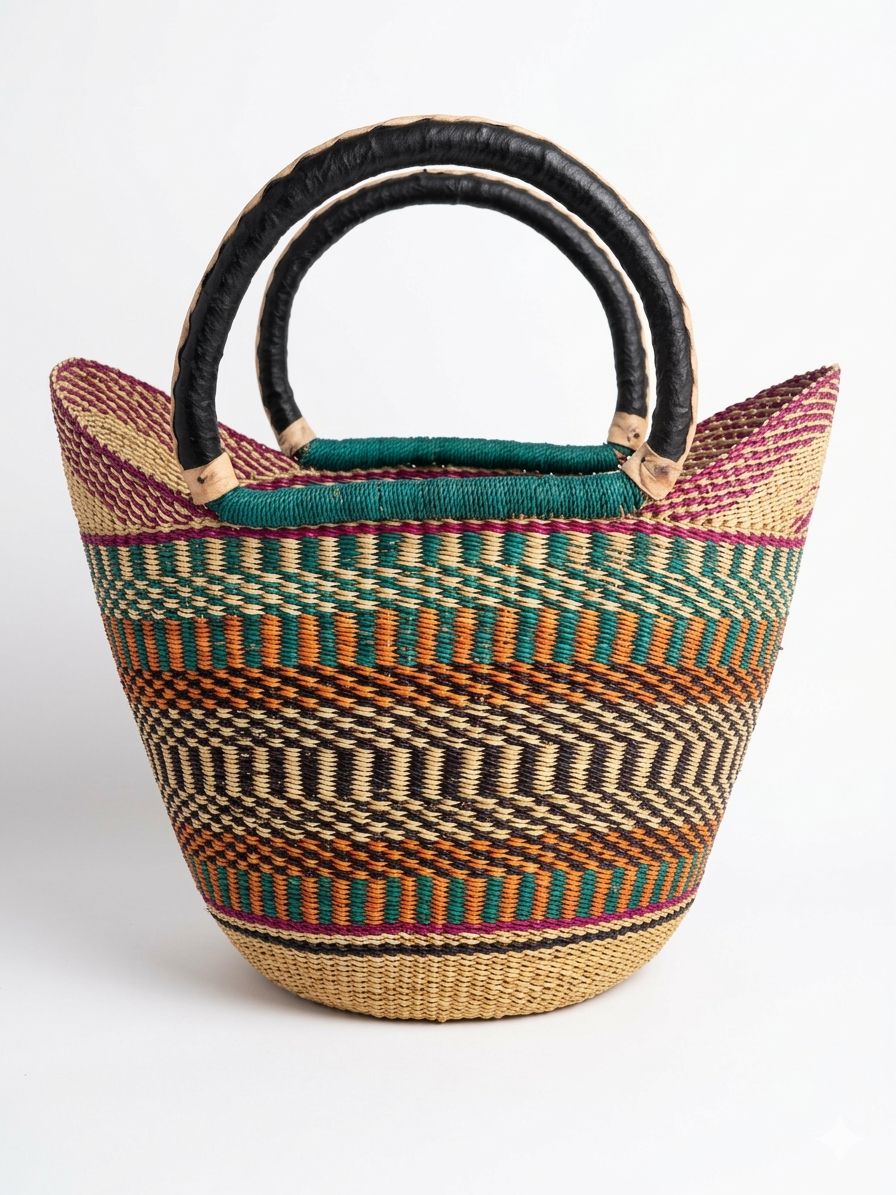 Authentic Handwoven Bolga Basket