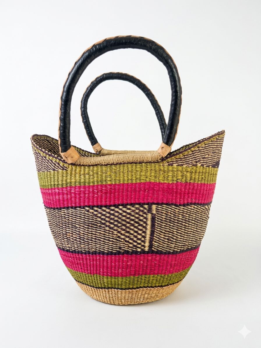 Authentic Handwoven Bolga Basket