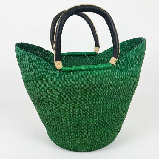 Emerald Market Bolga Basket – Handwoven Basket from Ghana 🇬🇭