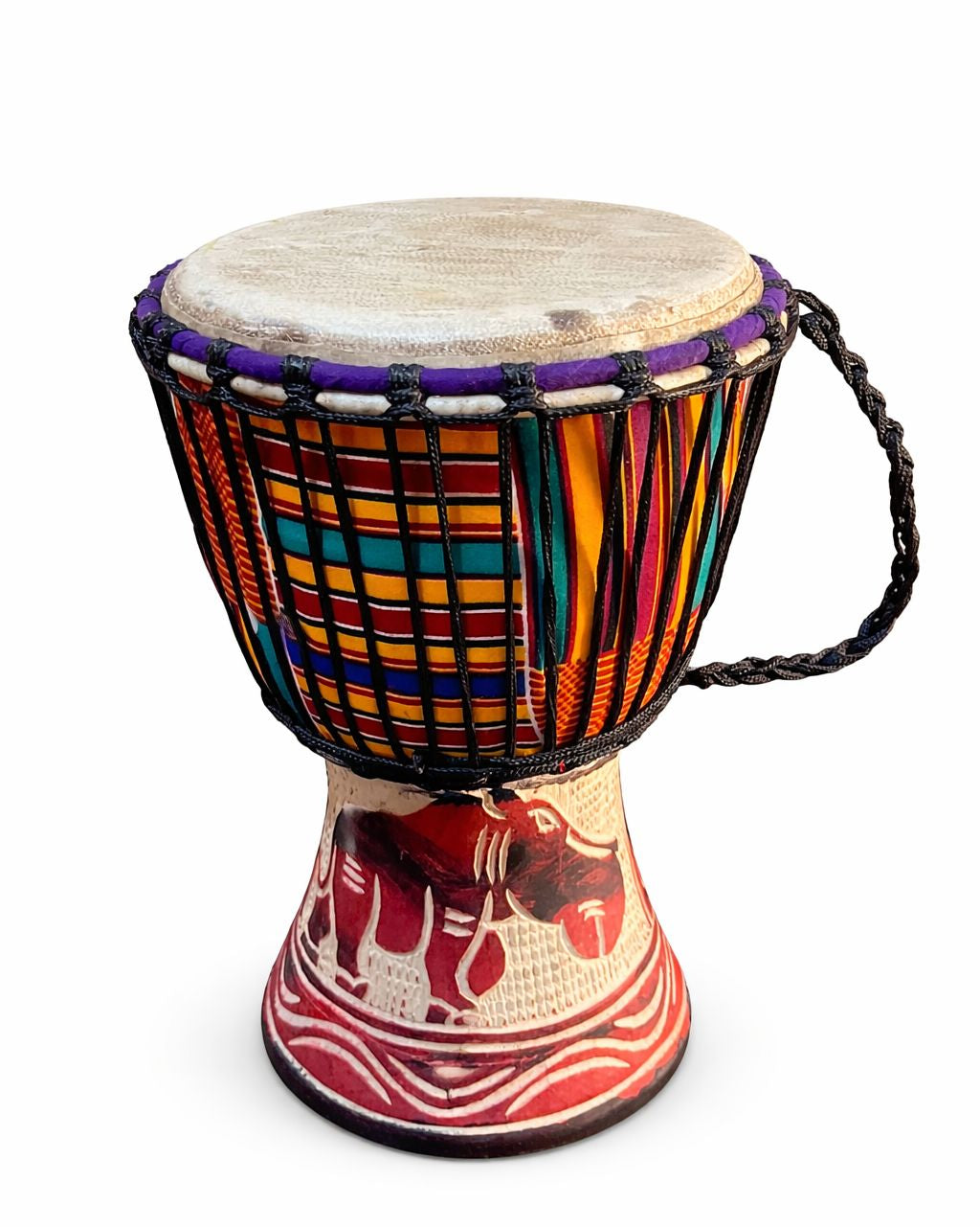 Authentic Hand-Carved African Djembe Drum