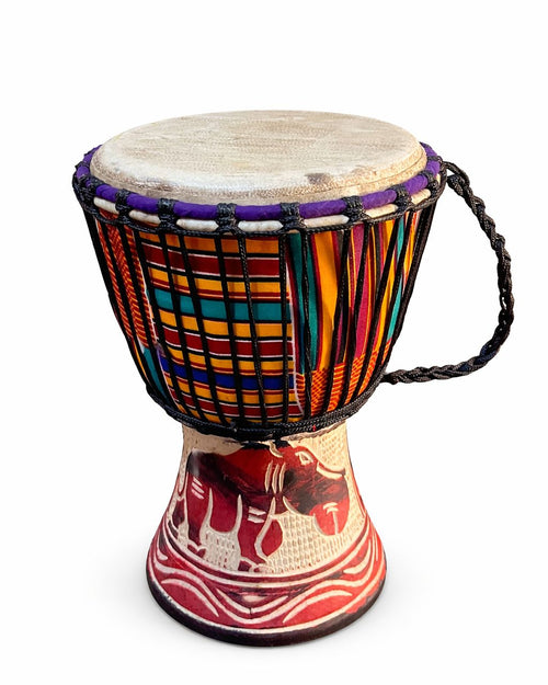 Authentic Hand-Carved African Djembe Drum