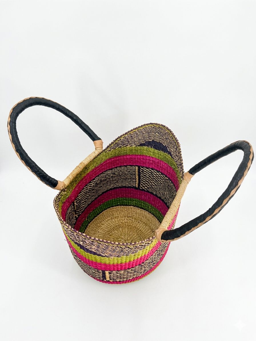 Authentic Handwoven Bolga Basket